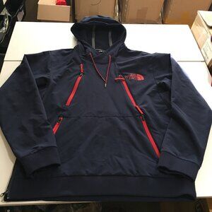 The North Face Tekno Mens Medium Navy Blue Pullover Hoodie Jacket